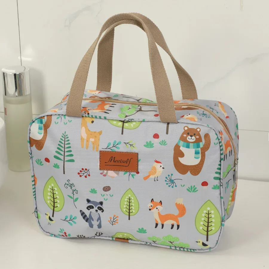 grande trousse de toilette portable de grande capacité, étanche, pour le voyage et les activités de plein air, pour articles de toilette et de douche