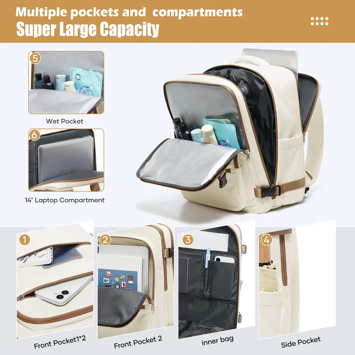 sac à dos de voyage avec pompe, sac à dos de cabine d'avion 40x30x20, bagage à main ryanair, sac à dos de voyage wizzair, sacs pour ordinateur portable pour femmes et hommes