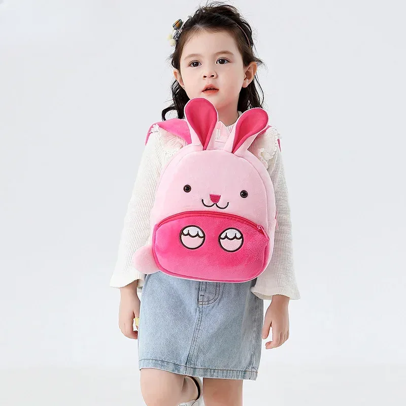 sac à dos créatif en peluche pour enfant, observateur, mignon, animal de dessin animé