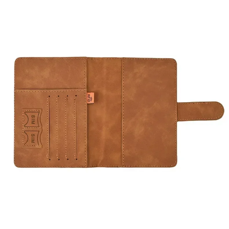 couvertures de passeport pour femmes et hommes, porte-passeport avec lettres imprimées, clips pour billets de vol, porte-carte de crédit bancaire, organisateur de voyage pour passeport