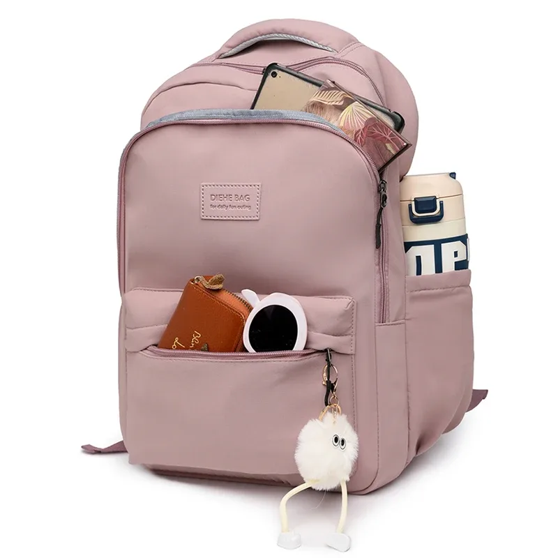 sac à dos femme grande capacité femme multi-poches décontracté femme sac de voyage cartable de haute qualité pour adolescente livre sac à dos