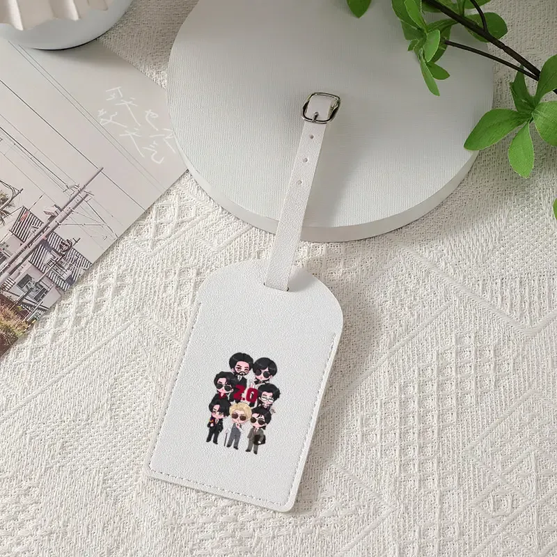étiquette de bagage arirang 2.0 world tour 2026, cadeau pour fans de k-pop, en pu, conçue pour être une étiquette d'identification robuste pour vos sacs de voyage, idéale