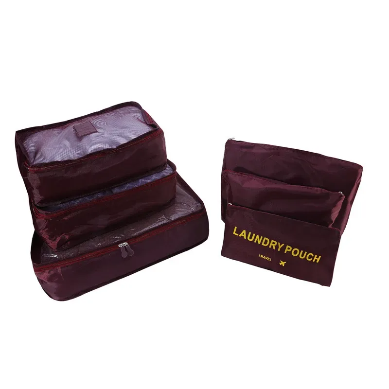 organisateur voyage polyester bleu transparent rectangulaire poignée intégrée fleurs léopard motif lettre format rangement vêtements chaussures compression