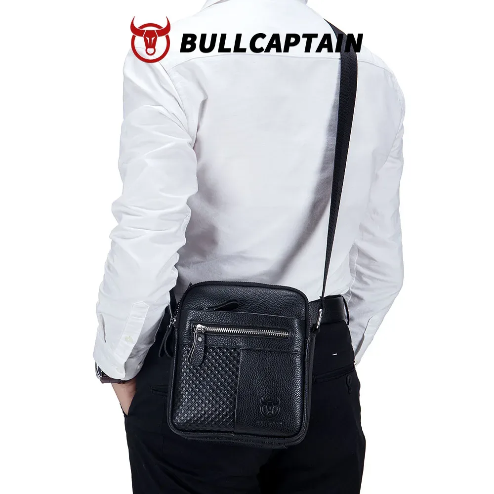 sac à bandoulière en cuir véritable pour homme bullcapatin, sac messager, sacoche, sac à main, sac de voyage