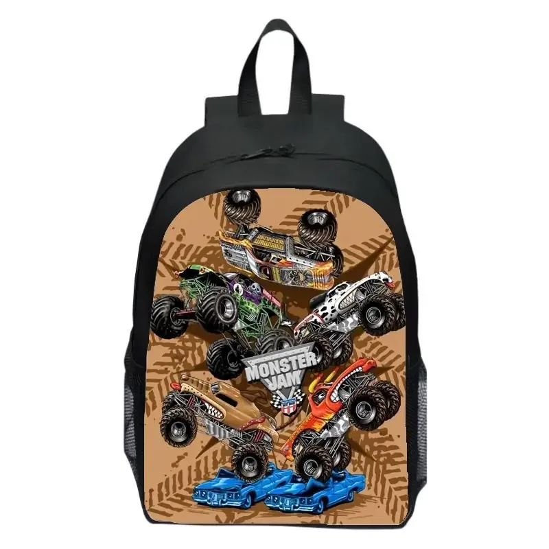 monster jam truck sac à dos pour enfants sac à dos d'école primaire sac à dos de maternelle étudiants masculins et féminins