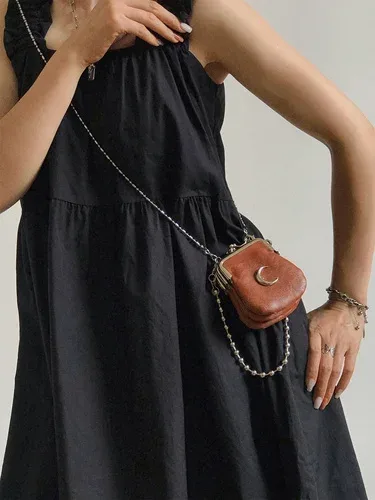 croissant design-mini sac à main trois en un pour femmes, sac à bandoulière, pochette portefeuille, mode pour dames