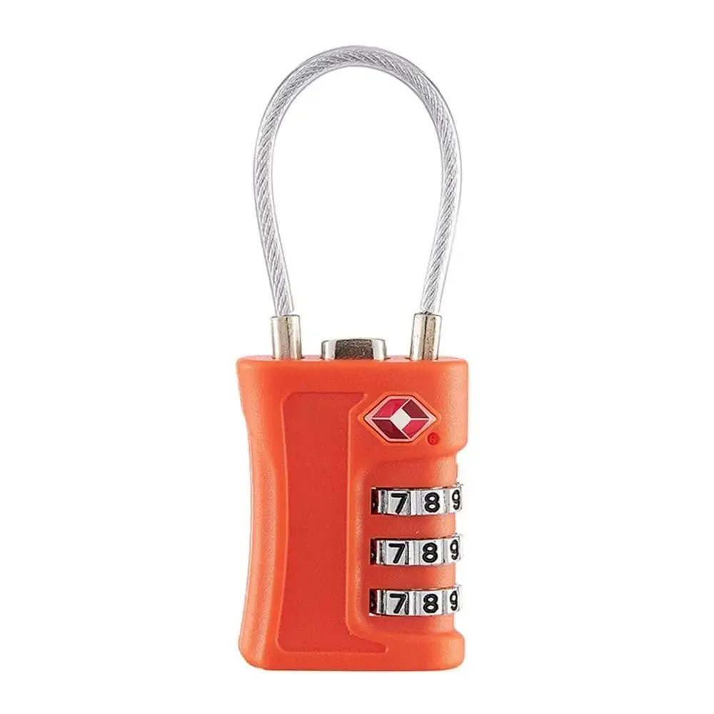 cadenas serrure tsa plastique code numérique antivol usage voyage couleur noir rouge jaune logo centralisée sécurité valise bagage