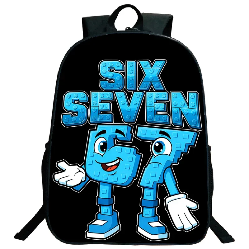 steal a brainrot 67 six seven sac à dos pour enfants, sac à dos de voyage pour étudiants, garçons et filles, sacs d'école au design amusant avec des chiffres, légers