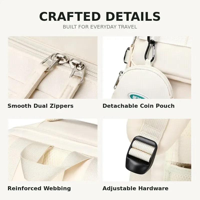 sac à dos de voyage unisexe grande capacité, sac à dos pour ordinateur portable avec compartiment séparé pour chaussures, sac d'école, sac à dos décontracté pour la journée