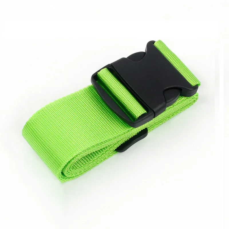 sangles de bagages de forme droite pour valise, ceinture de bagages en polyester avec boucle de dégagement réglable, accessoire de voyage
