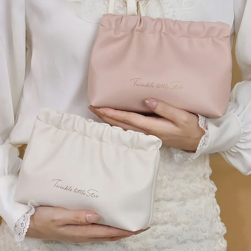 Pochette Portable pour dames, petits sacs à cosmétiques, Mini sac de rangement Simple en PU pour rouge à lèvres et maquillage, organisateur numérique de bijoux clés pour femmes