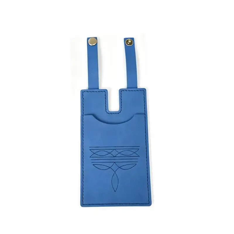 étiquettes de bagages en cuir pu, design gaufré, fermeture à pression robuste, parfaites pour les valises de voyage, porte-identité, plusieurs options de couleurs