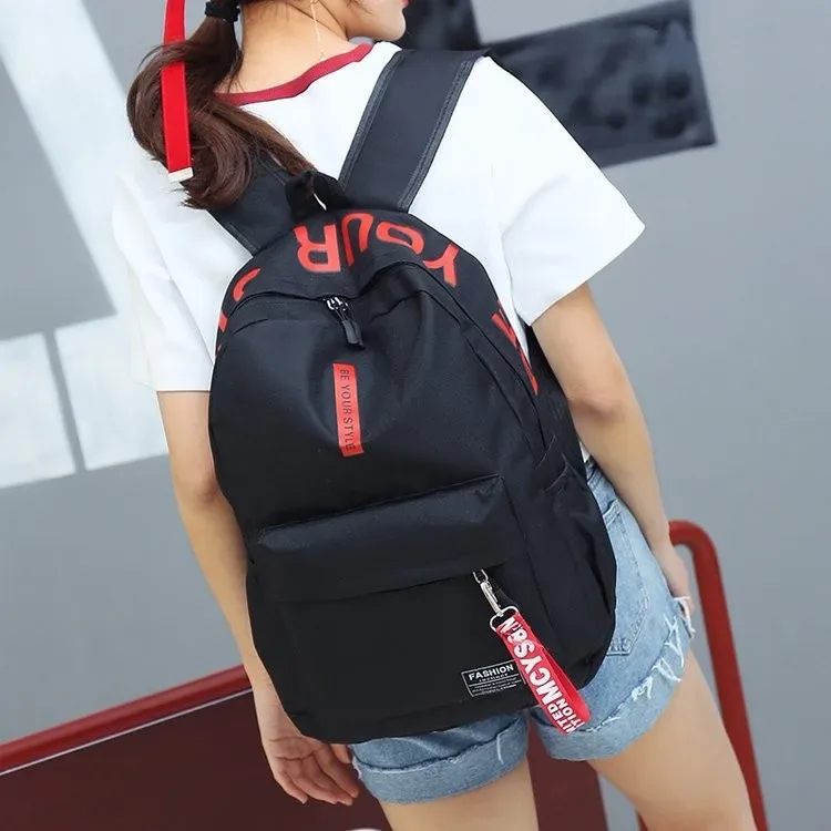 mode tendance sac à dos sac à dos pour hommes et femmes collège lycée étudiant sac grande capacité version coréenne de th