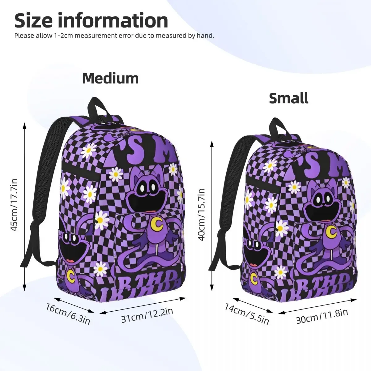 sac à dos en toile personnalisé avec impression 3d de créatures souriantes pour garçons et filles, sacs de voyage pour collège et école, sac à livres pour ordinateur portable de 15 pouces