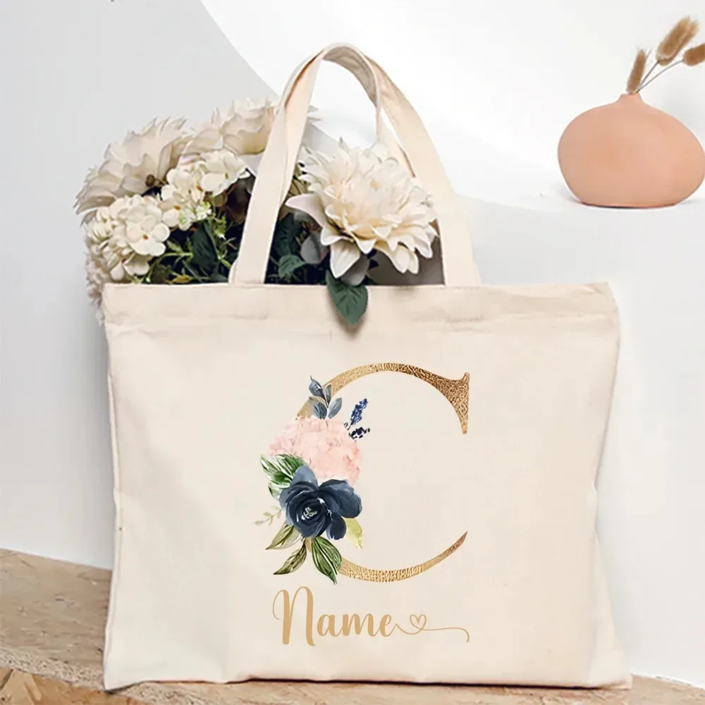 sac fourre-tout personnalisé pour demoiselle d'honneur avec initiales et nom, sac à bandoulière, sac de fête de bachelorette, sac à main de mariée, cadeau pour elle