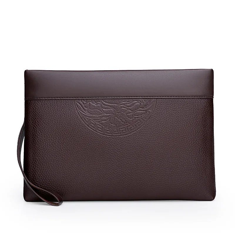 sac à main de luxe pour hommes, enveloppe décontractée, pochette de grande capacité, sac sous les bras pour hommes, nouvelle collection
