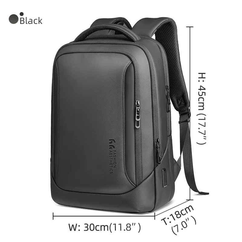 heroic knight – sac à dos multifonctionnel pour hommes, sac à dos pour ordinateur portable 15.6 pouces, étanche, grande capacité, pour le travail et les voyages, avec port usb