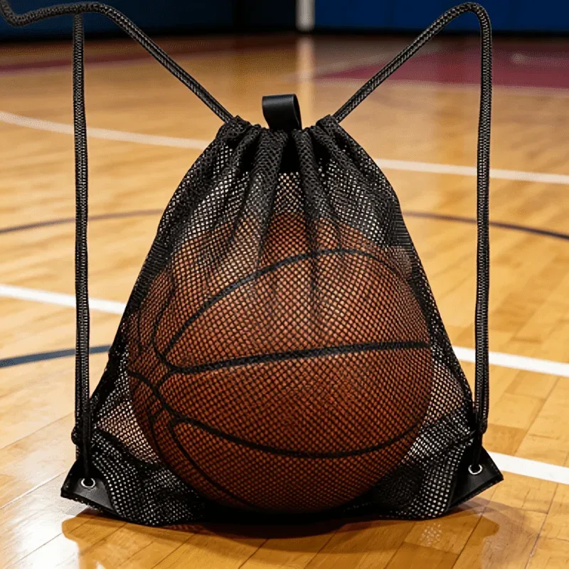 sac à dos en maille respirante avec cordon de serrage, sac de rangement portable pour courses et fruits, sac de sport léger, sac de courses réutilisable pour produits frais