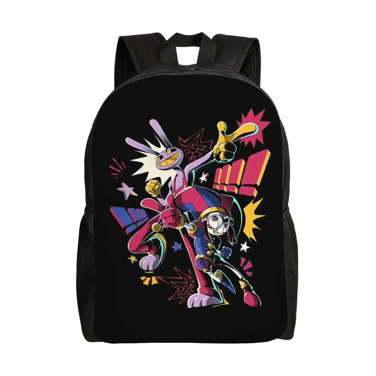 sac à dos gangle cartoon digitals circus pour femmes, sac d'école à la mode pour enfants, sac à dos pour ordinateur, sac à bandoulière de voyage pour enfants