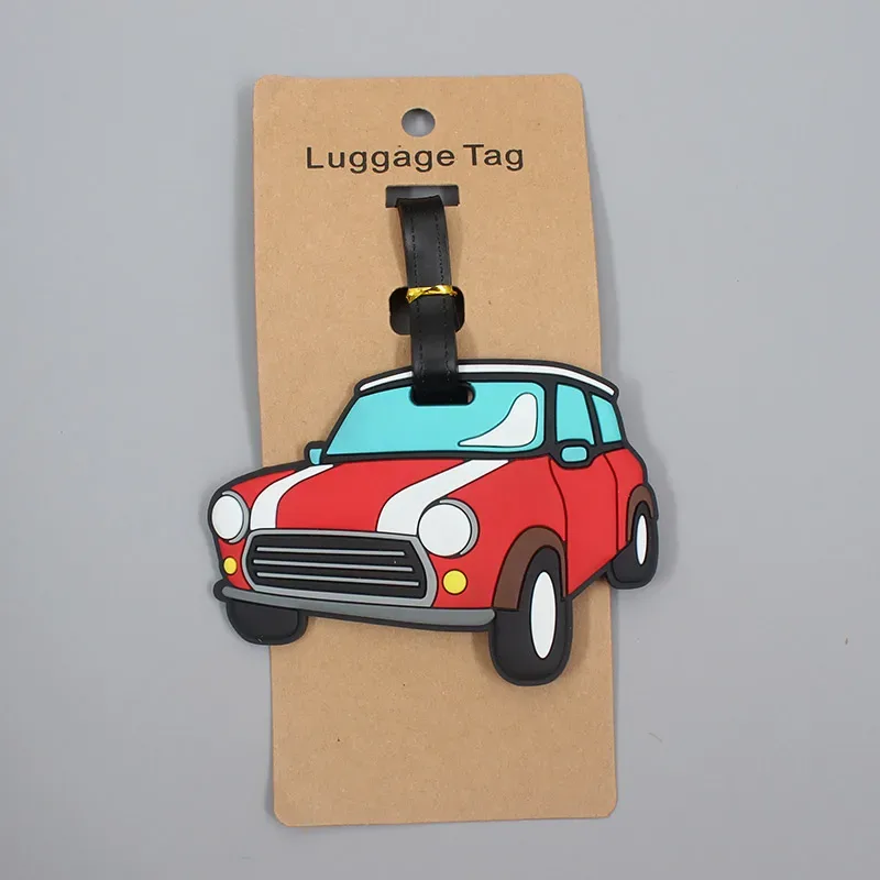 étiquette d'embarquement pour bagages d'avion et de voiture, étiquette portable, porte-adresse, étiquette de bagage, gel de pton, id de valise, créatif, accessoires de voyage