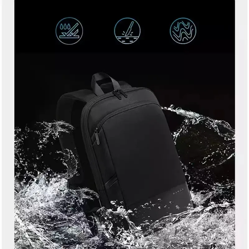 sac dos oxford université polyester noir design simple fonctionnel bandoulière arquée poche limon fermeture éclair informatique décontracté voyage unisexe