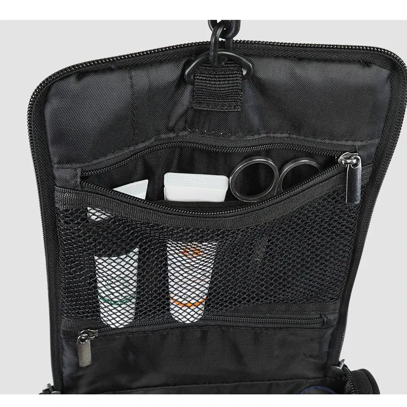 sacs de toilette de voyage multifonctions suspendus pour hommes, poches portables, résistant à l'eau, kit de rasage portable, sacs de rangement de maquillage