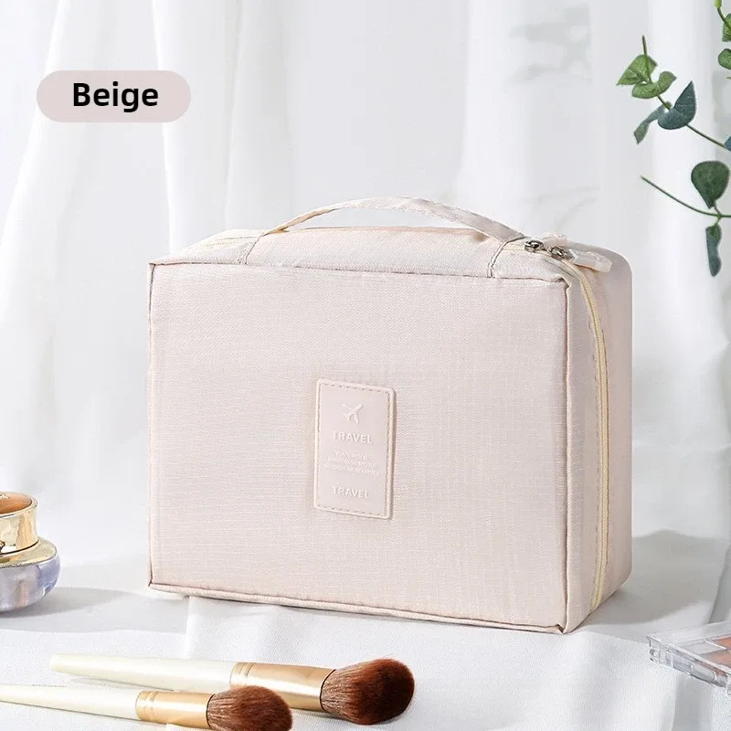 grande trousse de toilette pour femmes, sac de voyage imperméable pour cosmétiques, organiseur de maquillage avec ouverture facile, étui de rangement beauté