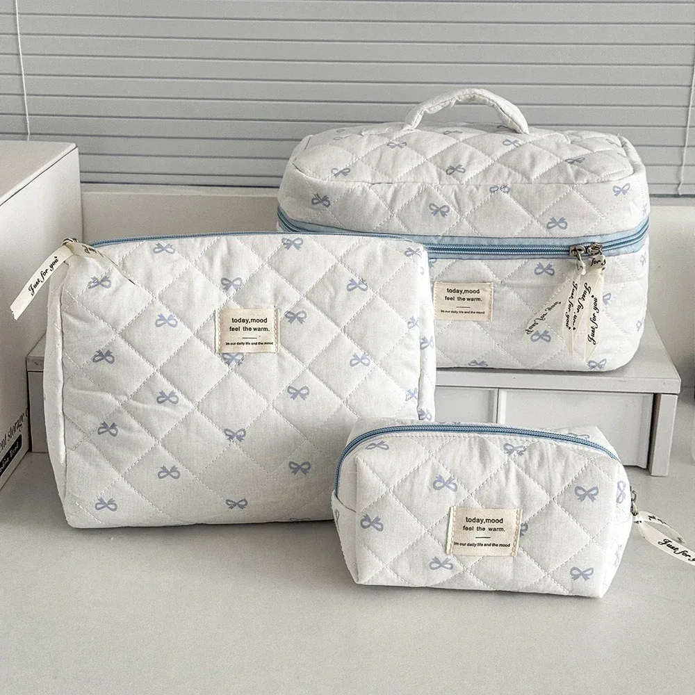 organisateur voyage polyester treillis diamant lavande relief boîte femmes maquillage compression sacs cosmétiques trousse toilette