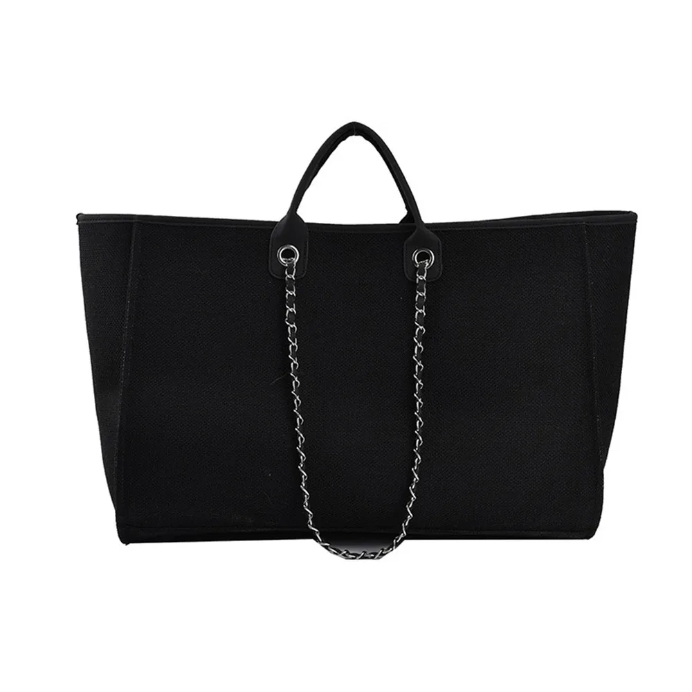 personnaliser monogramme sac fourre-tout grande maman mini toile sac à main sacs de voyage personnalisé chaîne sac à main rayure shopper épaule fourre-tout