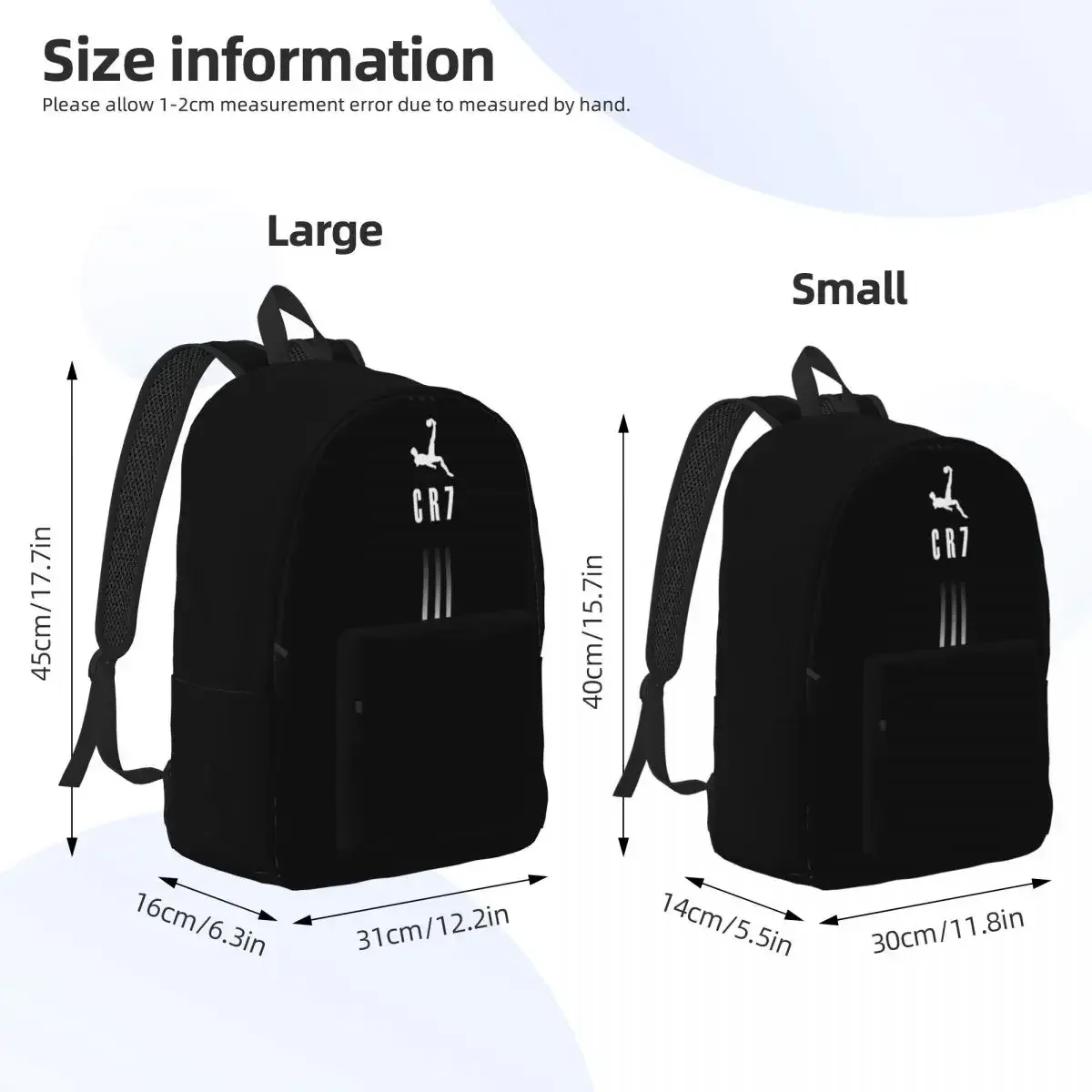 sac dos toile polyester noir compartiment intérieur poche avant latérale bandoulière réglable ordinateur portable école plein air