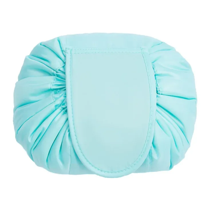 sac à cosmétiques à cordon de serrage pour femmes, sac de rangement de voyage, sac de maquillage, organisateur, pochette de maquillage portable étanche, trousse de toilette et de beauté
