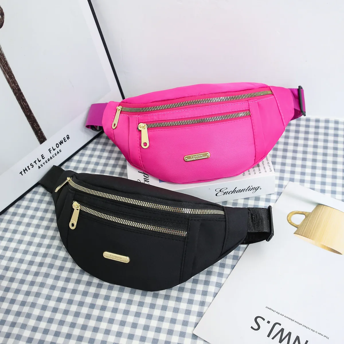 sac de taille de sport pour femmes, sac banane multicouche, essentiels pour téléphone pendant les activités de plein air, sac à bandoulière, sac de poitrine de sport
