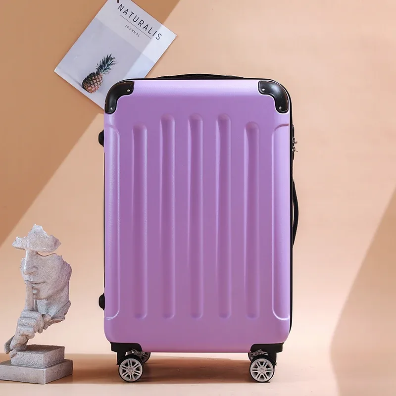 valise abs toupie lilas argentée dorée rose pastel vert menthe voyage trousse toilette leger grande capacite