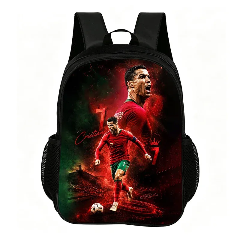 sac à dos de football pour enfants, fournitures scolaires, sac à dos ronaldo, sac de voyage, sac à dos de star du football pour enfant, meilleur cadeau