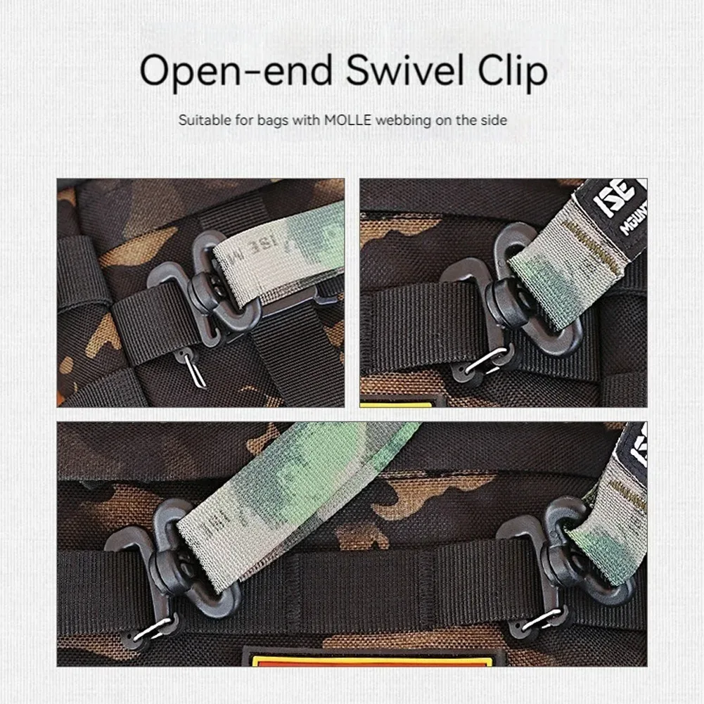 sangle de sac à dégagement rapide molle pour camping en plein air, avec anneau de suspension, sangle de sac à bandoulière multifonction réglable