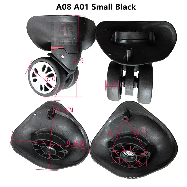 a01 a08 a-08 roues d'avion silencieuses boîtier de chariot bagages roue universelle valise réparation accessoires roues de remplacement roulette