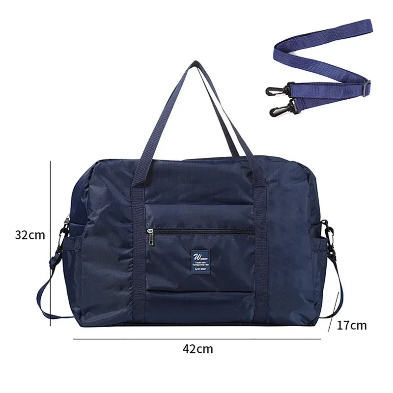 sac de voyage 1 pièce, grande capacité, multifonctionnel, avec poignée télescopique réglable pour le rangement de vêtements sur courtes distances