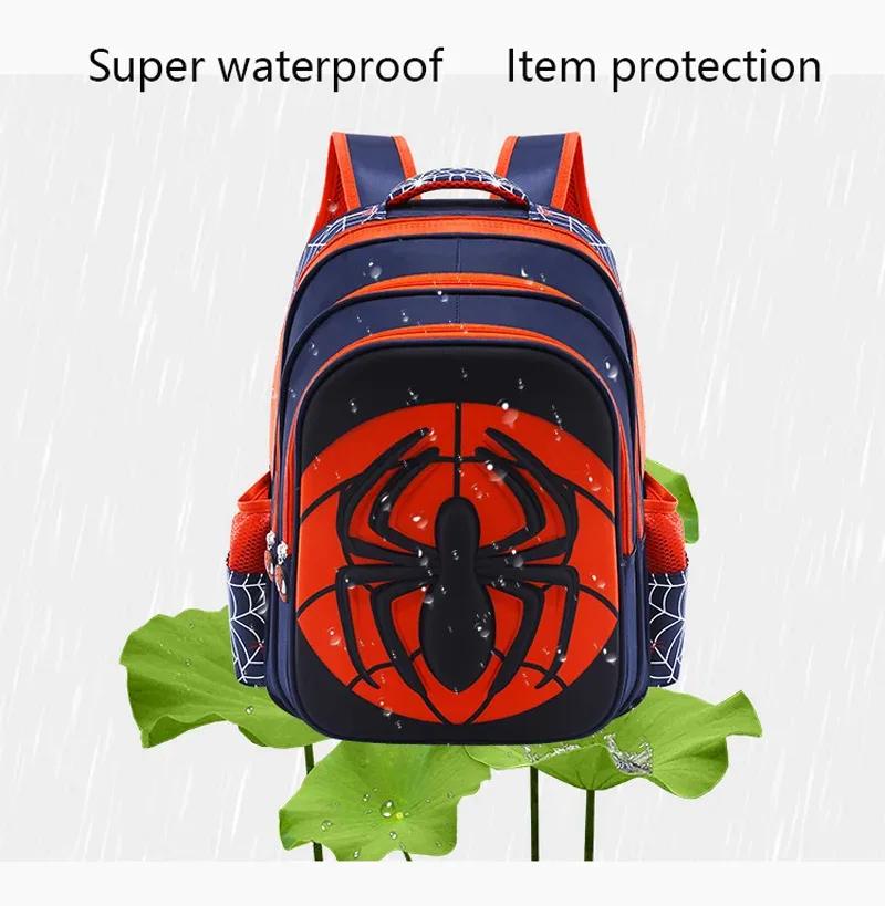 mode enfant sac à dos enfants garçons sac d'école rouge et noir motif araignée sac à dos avec trousse à crayons ensemble enfants fille boutique sac