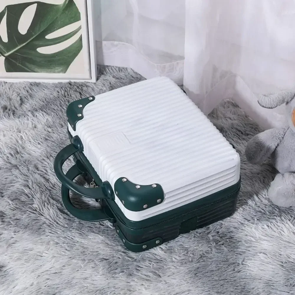 mini valise de voyage de 14 pouces, boîte à cosmétiques, boîte à mot de passe, organisateur de bagages à main, étui de maquillage, petite mallette d'embarquement