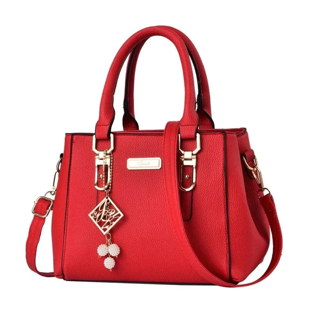 sac à bandoulière en cuir spacieux pour femmes, sac à main quotidien décontracté avec un grand espace de rangement