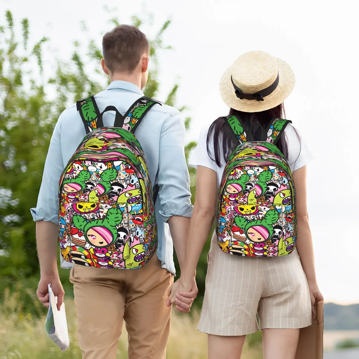sac à dos tokidokii pour fille, sacs à dos de sport en polyester, sacs à dos souples et amusants pour le lycée