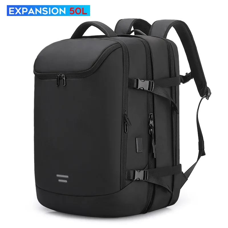 sac à dos extensible tangcool 36l-50l, imperméable, en oxford, pour ordinateur portable 17,3 pouces, voyage d'affaires, approuvé pour les vols