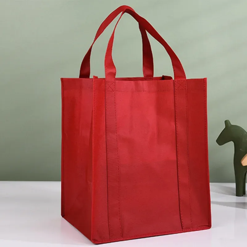 sacs à provisions réutilisables simples pour femmes, sac à main d'épicerie portable et écologique, sac fourre-tout de grande capacité, pliable et rapide