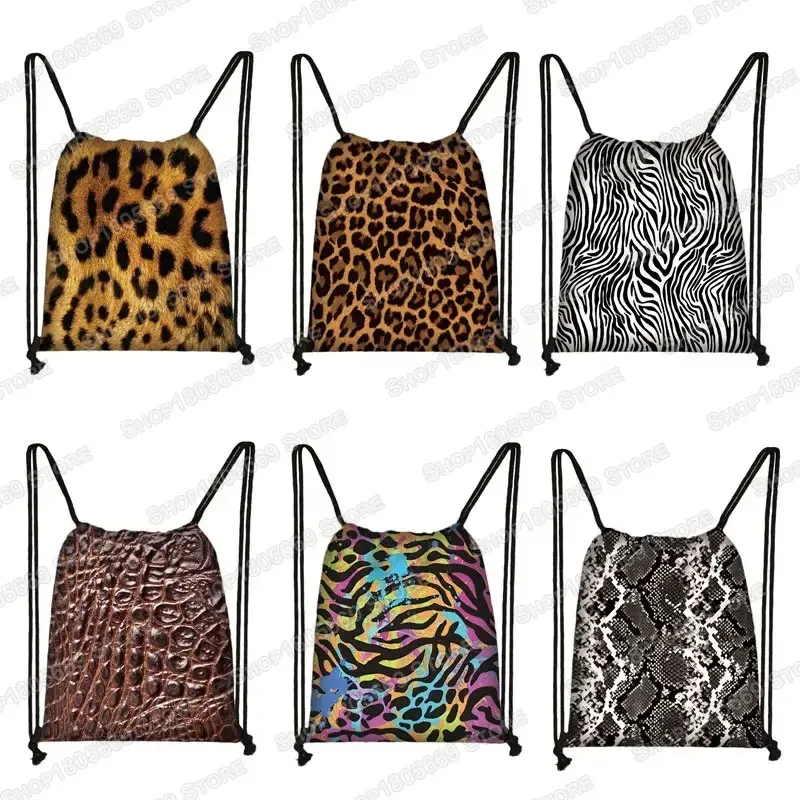Sac à Dos en Toile pour Homme et Femme, Imprimé Tigre, Léopard, Crocodile, Zèbre, Strihear, Proximité, Sac à Dos de Voyage, Porte-Chaussures, Cartable