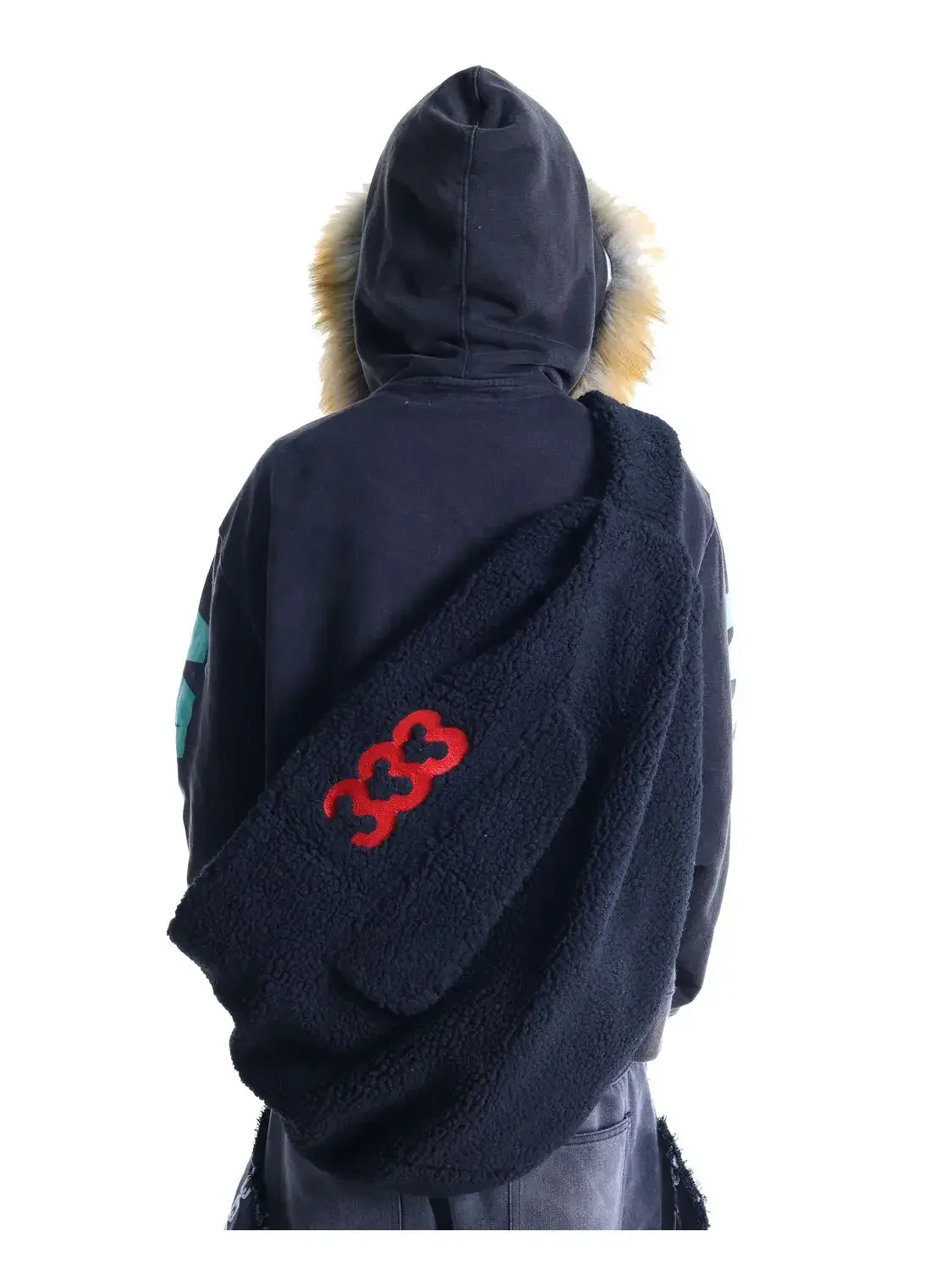 sac à dos moelleux de grande capacité pour femmes et hommes, sac à bandoulière violet y2k, design décontracté, grands sacs de taille, sacs à dos de voyage à la mode 2024