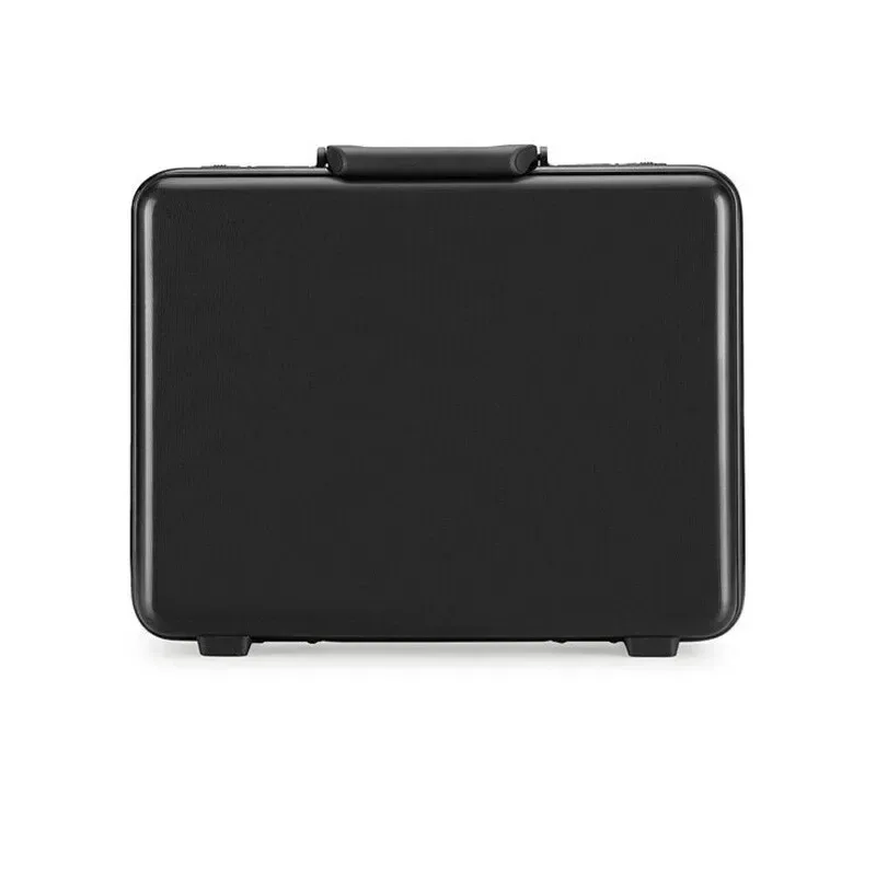 mallette d'affaires en abs et aluminium - valise de rangement pour outils avec serrure tsa, design portable et compartiments pour bagages à main