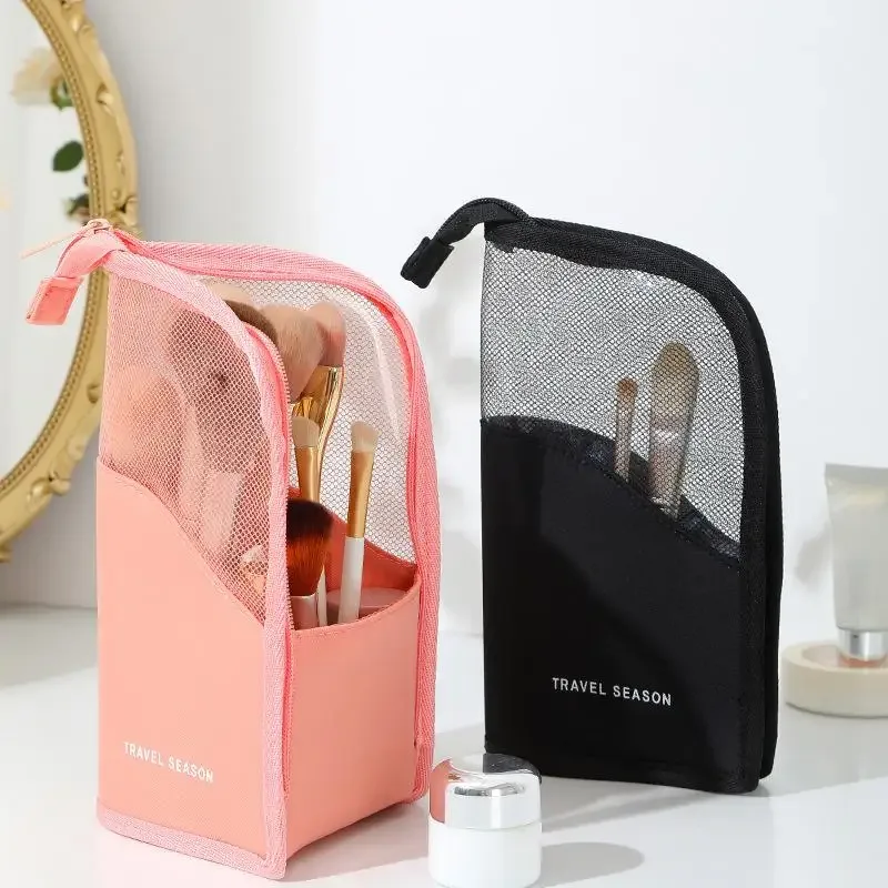 Étui à pinceaux de maquillage avec fermeture éclair, sac cosmétique, organiseur de pinceaux de maquillage, sac de voyage imperméable pour pinceaux de maquillage