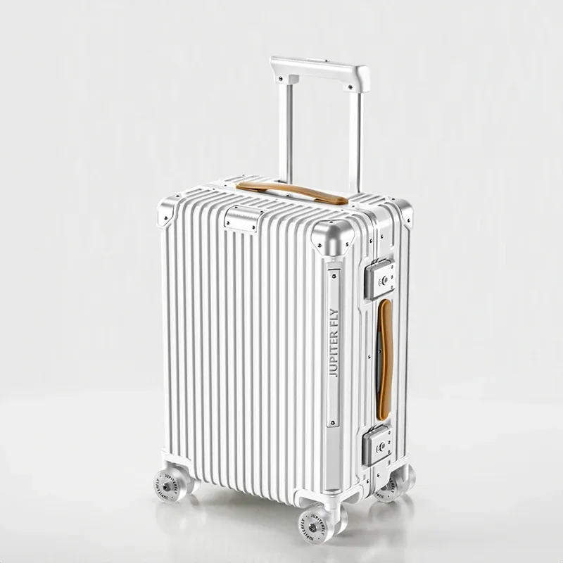 valise cabine 18/20 pouces avec cadre en aluminium, valise de voyage à grande capacité 28 pouces en pc, valise à roulettes avec serrure tsa