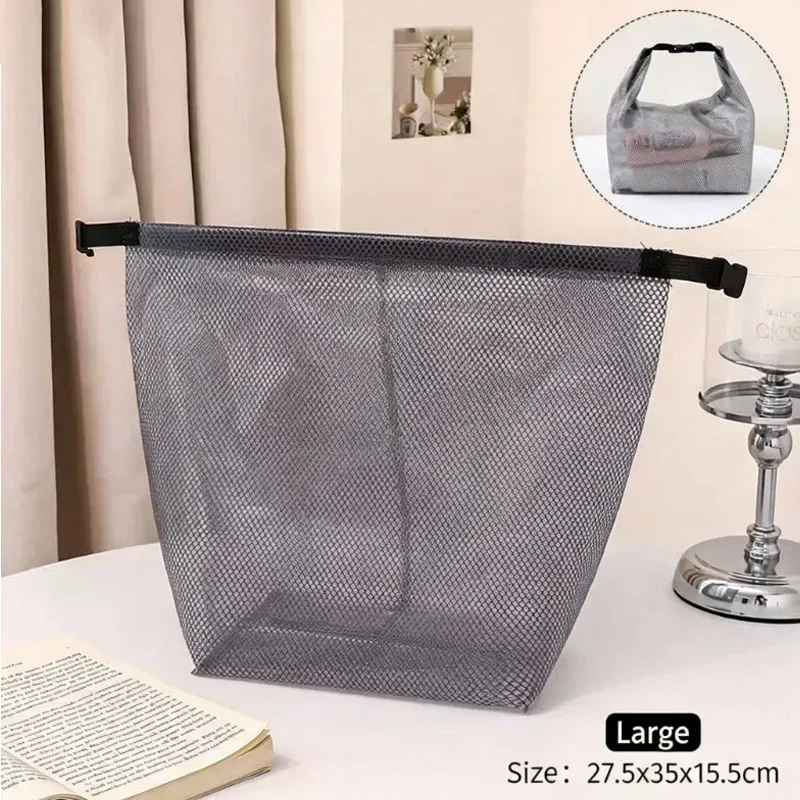 sac de rangement unisexe imperméable à grande capacité avec cordon de serrage pour articles de toilette, gym, lessive, idéal comme trousse de toilette de salle de bain