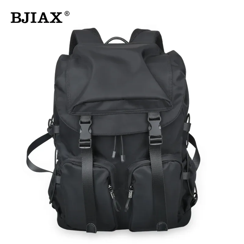 sac dos nylon noir texture jacquard poche limon bandoulière arquée imperméable usage voyage loisirs école affaires